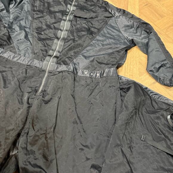 Nike Jordan Womens Future Primal Flight Suit Plus Size 3X Black Satin Streetwear - Picture 4 of 12